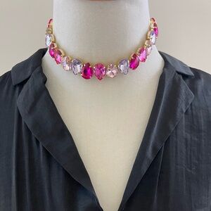 Pink and Gold Women's Chocker Necklace
